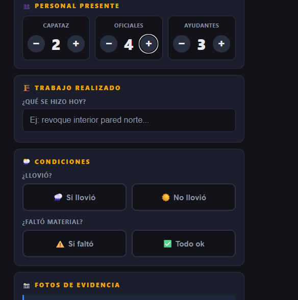 CONTROLIA móvil — Personal y condiciones